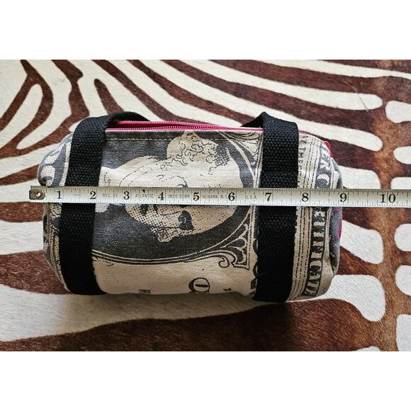 Y2K 2006 Rare Andy Warhol LOOP Dollar NYC Small Duffel Barrel Bag - Picture 10 of 11